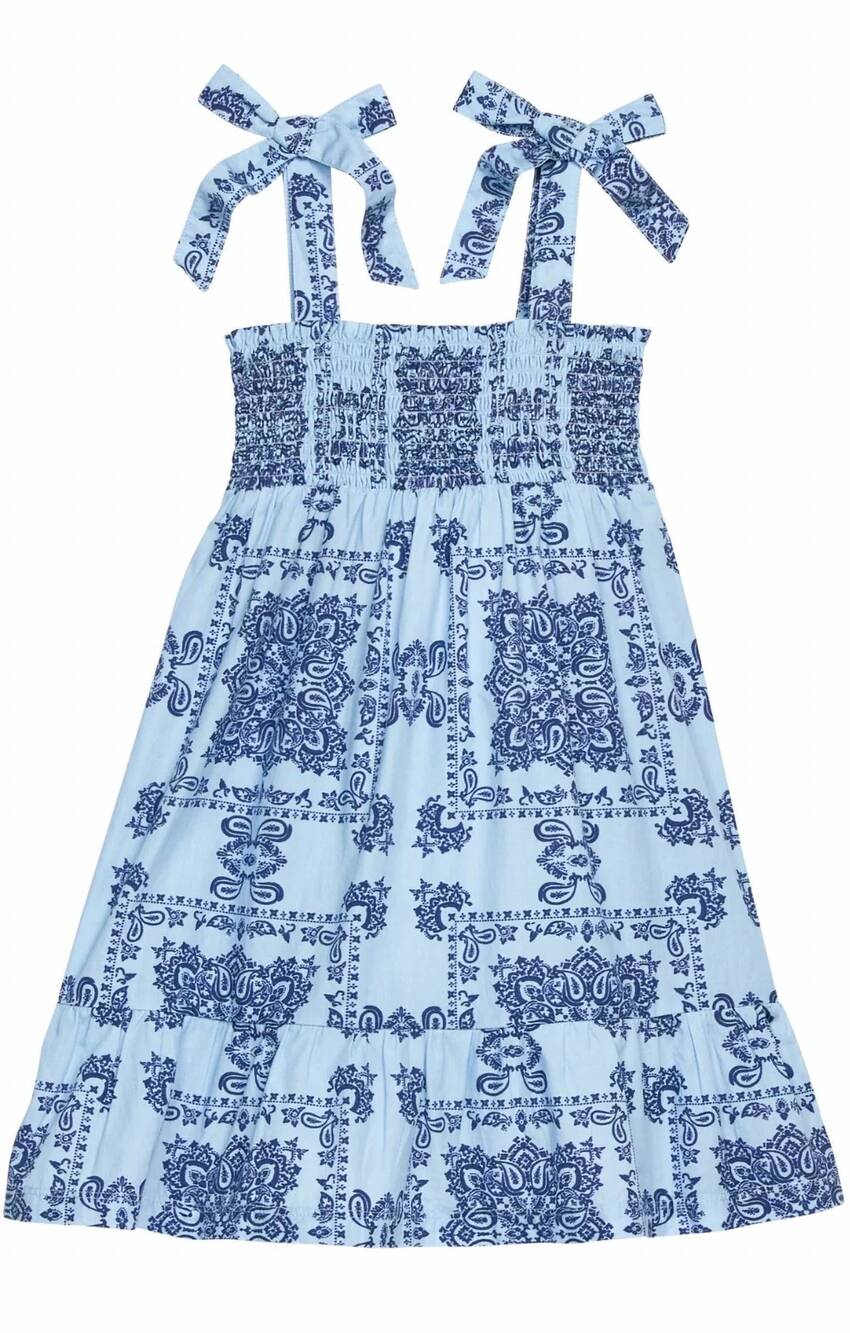 NEW BISBY girl's lucy dress in boho blue